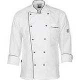Classic Chef Jacket with Black Piping