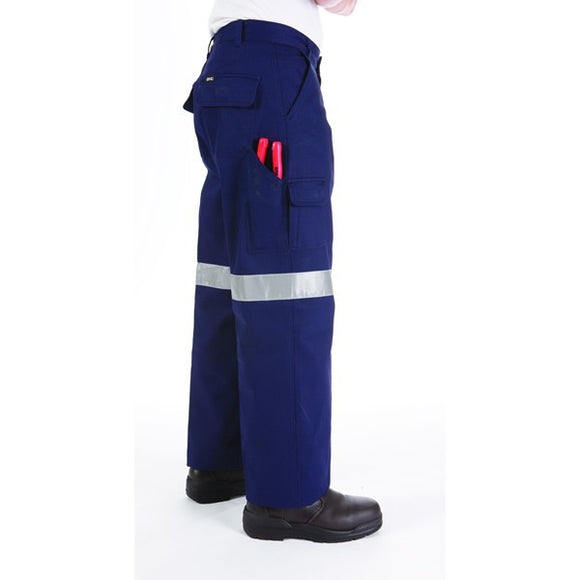 3319 - Cotton Drill Cargo Trousers with 3M Reflective Tape