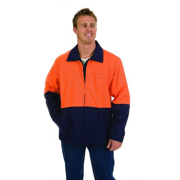 3868- HiVis Two Tone Protector Drill Jacket